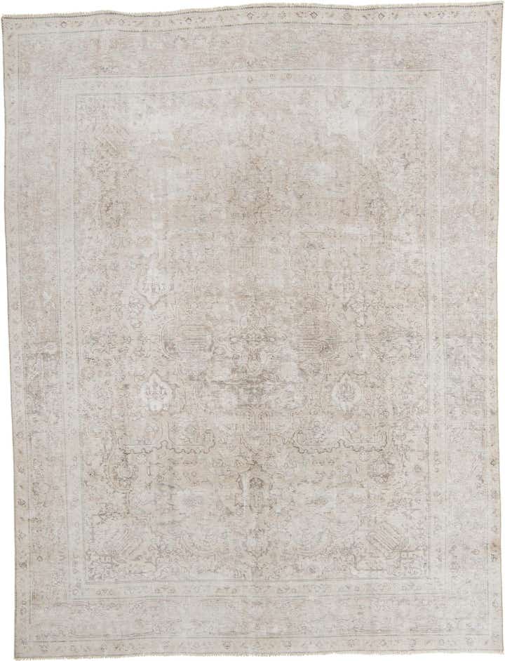 9' 4 x 12' 4 Hand Knotted Ultra Vintage Persian Wool Rug