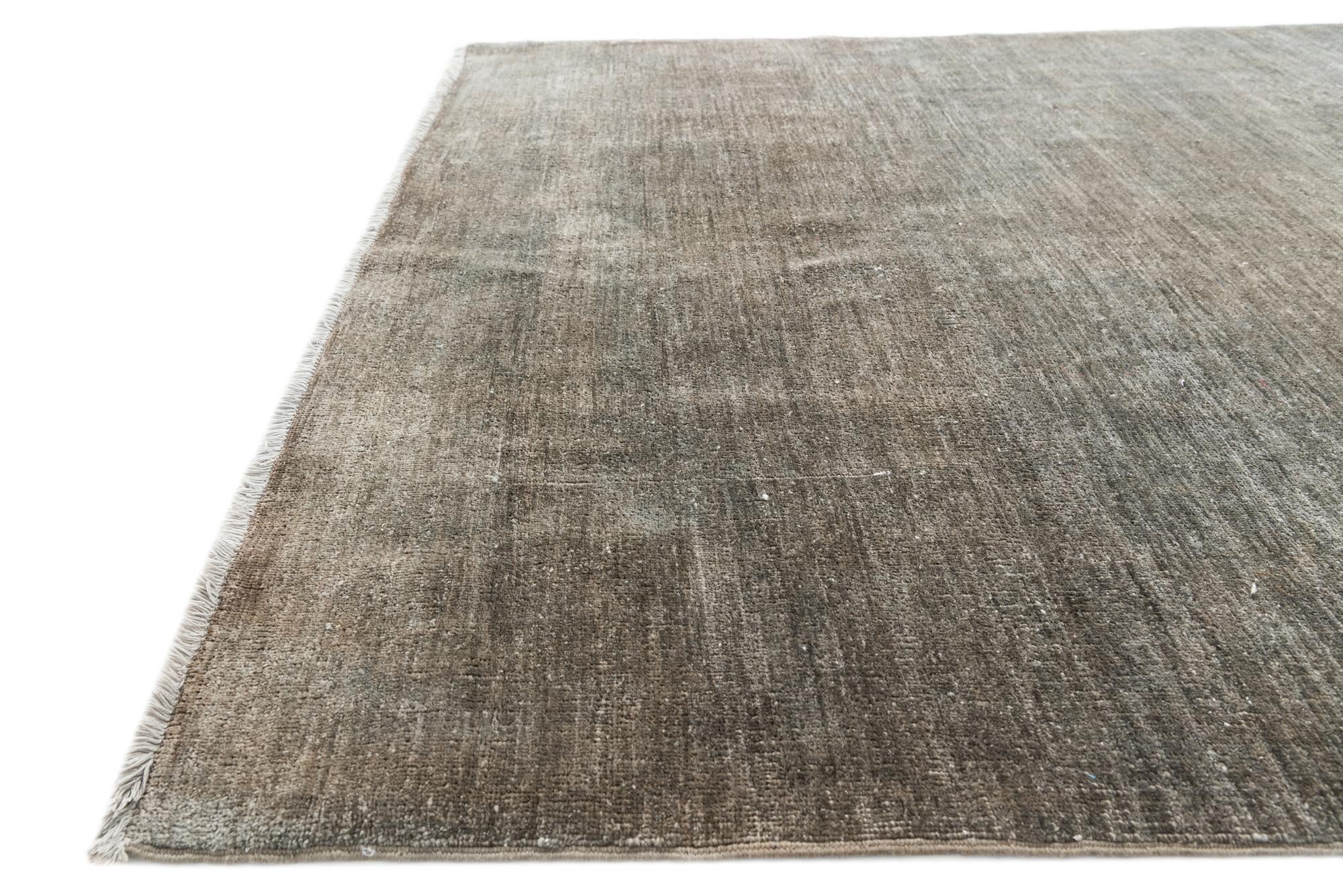 5' 1 x 6' 10 Hand Knotted Ultra Vintage Persian Wool Rug