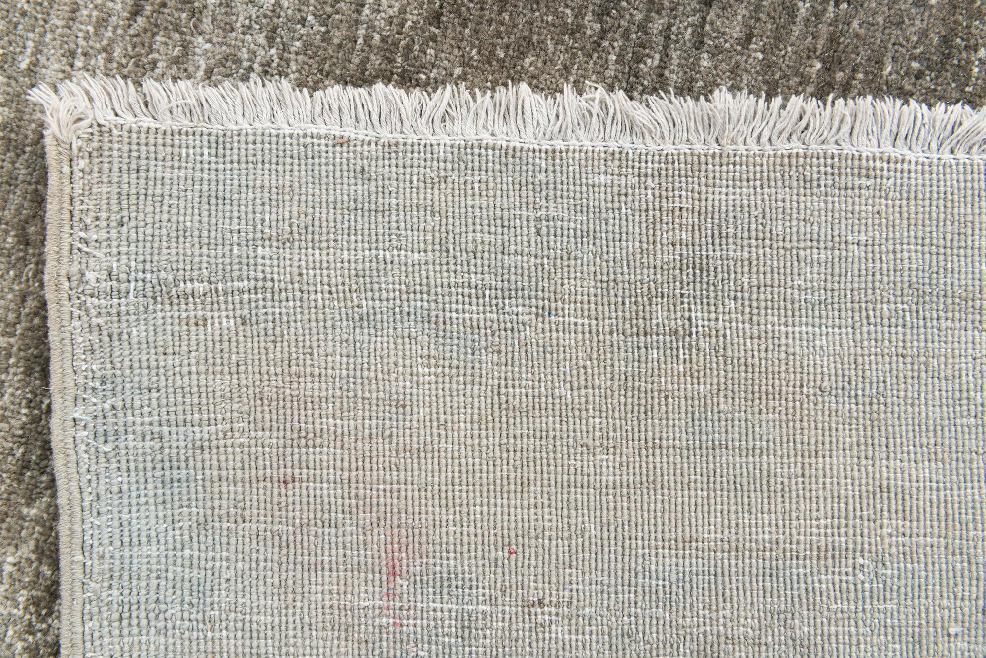 5' 1 x 6' 10 Hand Knotted Ultra Vintage Persian Wool Rug