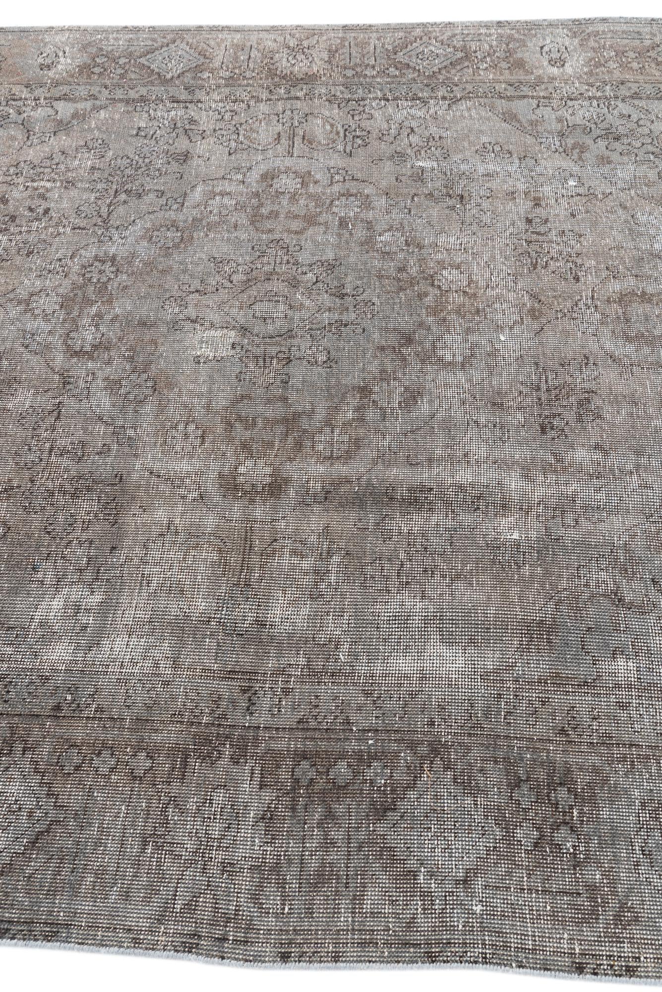6' x 9' 7 Hand Knotted Ultra Vintage Persian Wool Rug