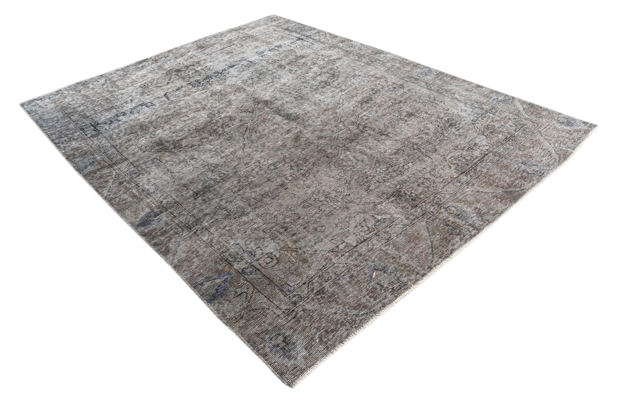 6' 1 x 7' 7 Hand Knotted Ultra Vintage Persian Wool Rug