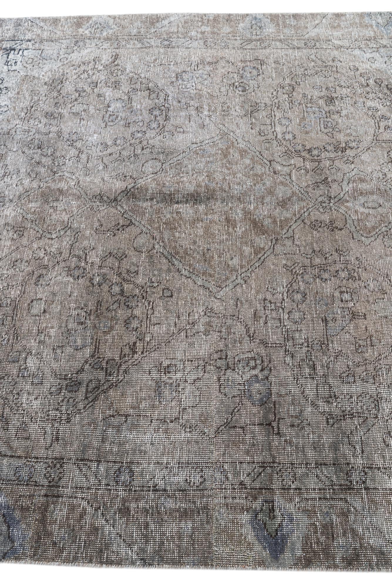 6' 1 x 7' 7 Hand Knotted Ultra Vintage Persian Wool Rug