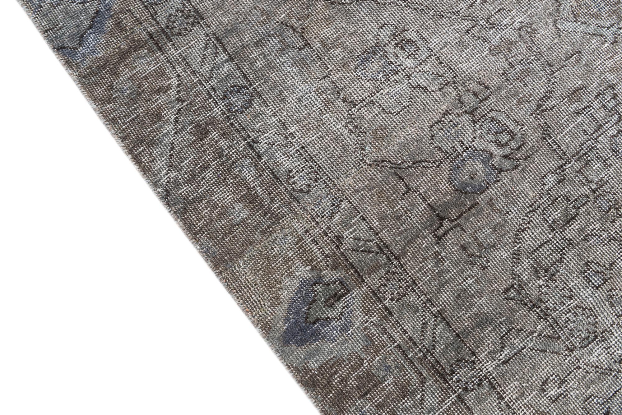 6' 1 x 7' 7 Hand Knotted Ultra Vintage Persian Wool Rug