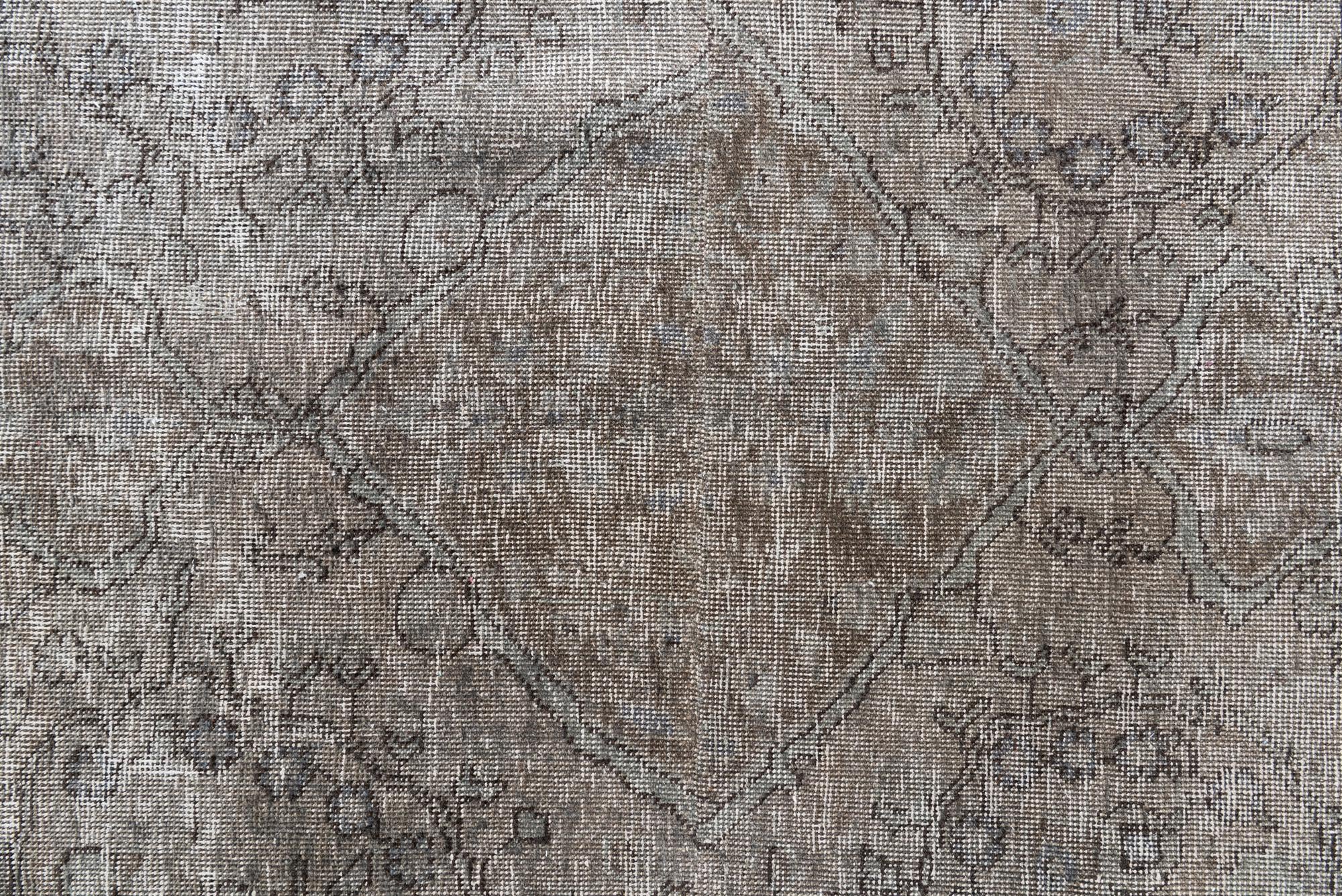 6' 1 x 7' 7 Hand Knotted Ultra Vintage Persian Wool Rug