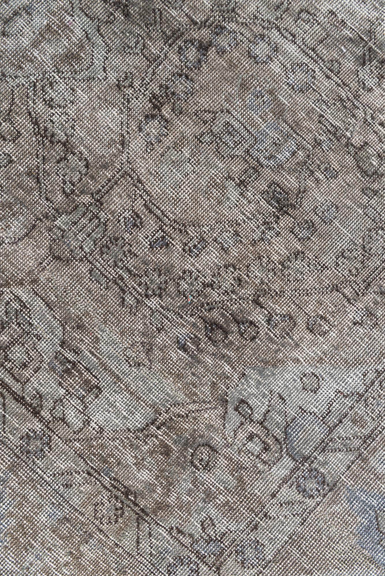 6' 1 x 7' 7 Hand Knotted Ultra Vintage Persian Wool Rug