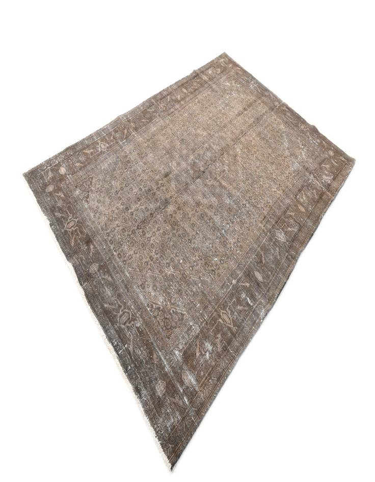 Detail image of 6' 2 x 9'  Hand Knotted Ultra Vintage Persian Wool Rug