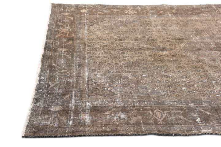 6' 2 x 9' Hand Knotted Ultra Vintage Persian Wool Rug