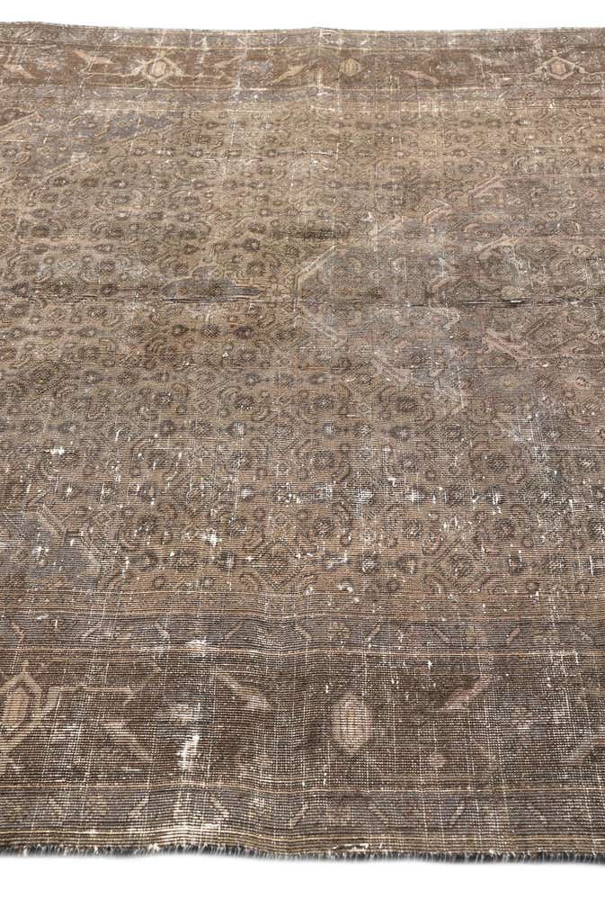 6' 2 x 9' Hand Knotted Ultra Vintage Persian Wool Rug