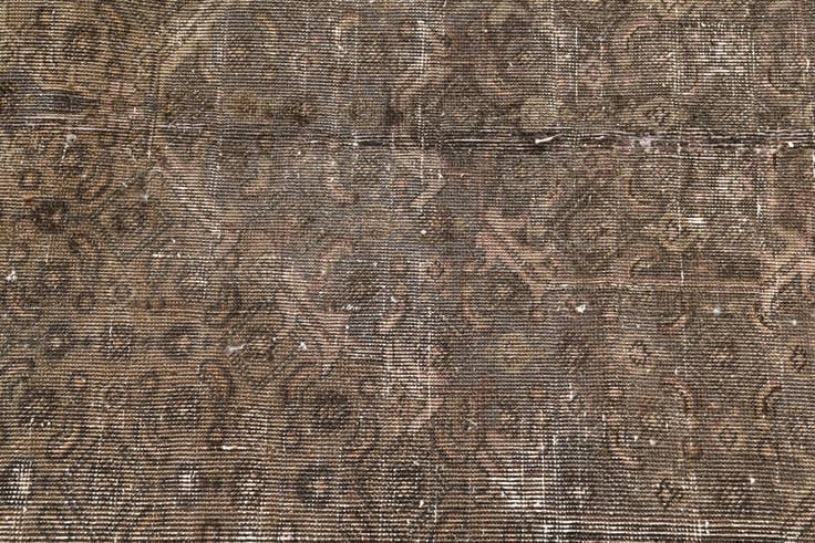 Detail image of 6' 2 x 9' Hand Knotted Ultra Vintage Persian Wool Rug