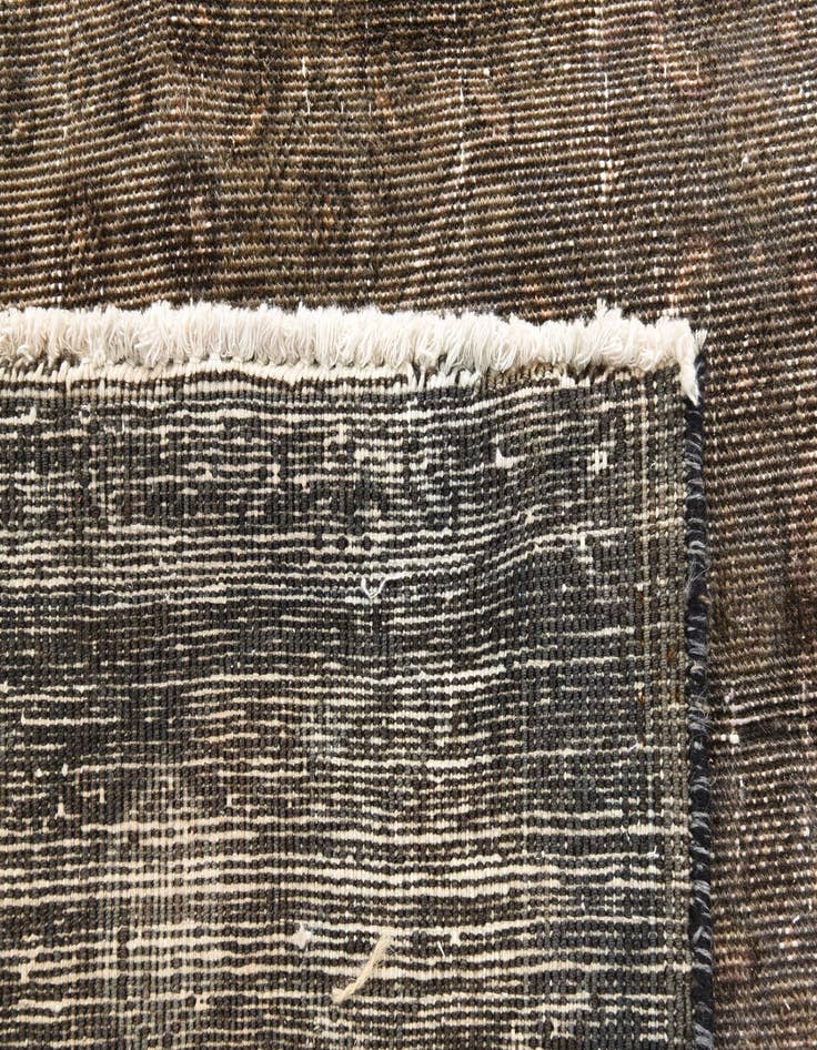 Detail image of 6' 2 x 9'  Hand Knotted Ultra Vintage Persian Wool Rug