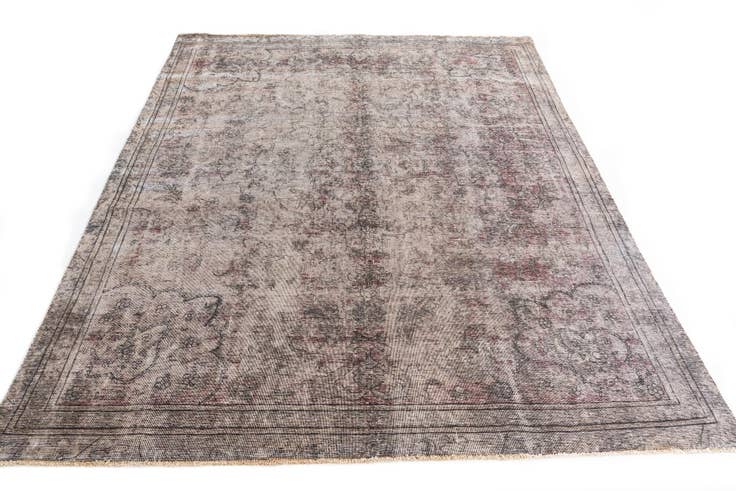 Detail image of 7' 7 x 9' 6 Hand Knotted Ultra Vintage Persian Wool Rug