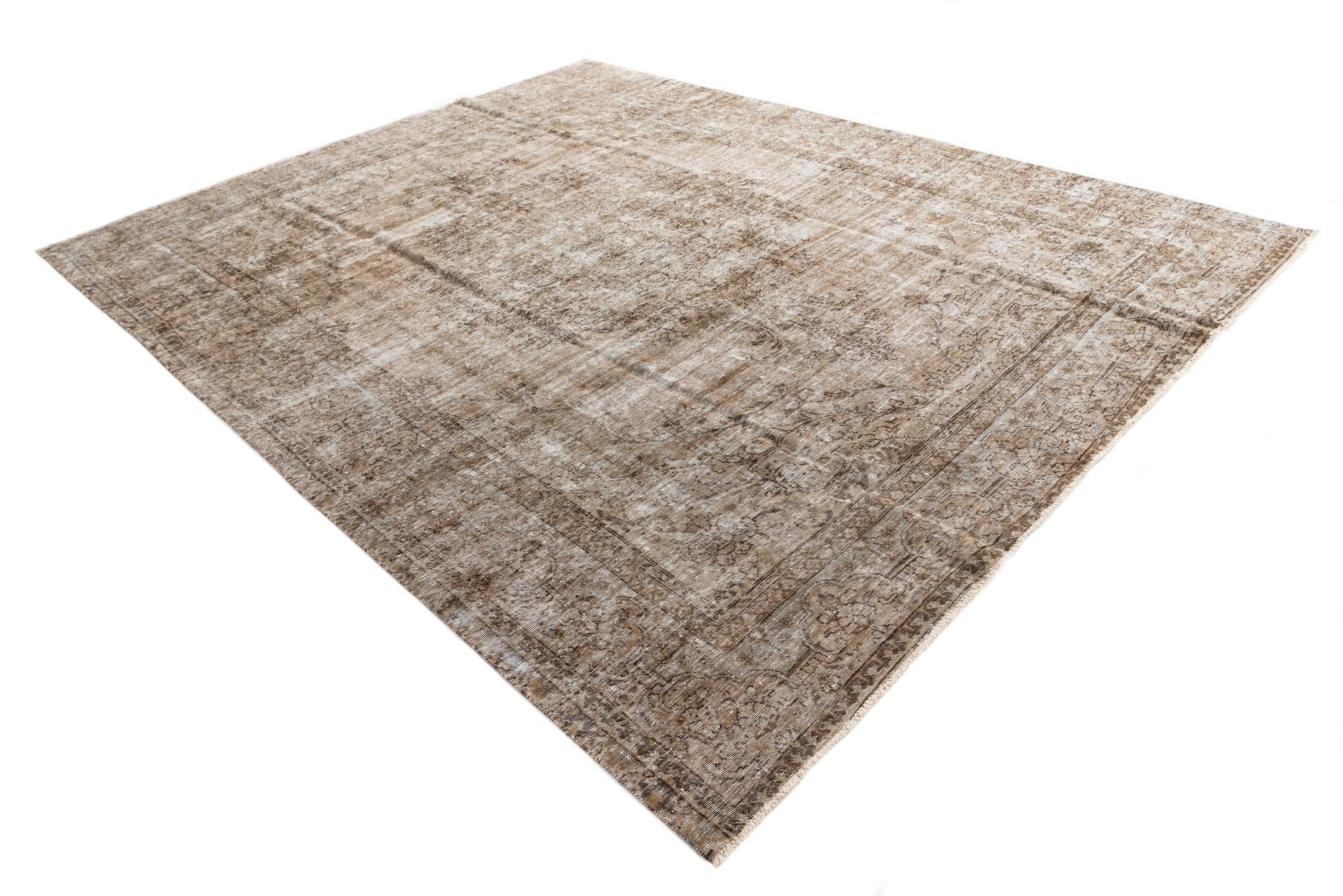 9' 7 x 12' 2 Hand Knotted Ultra Vintage Persian Wool Rug