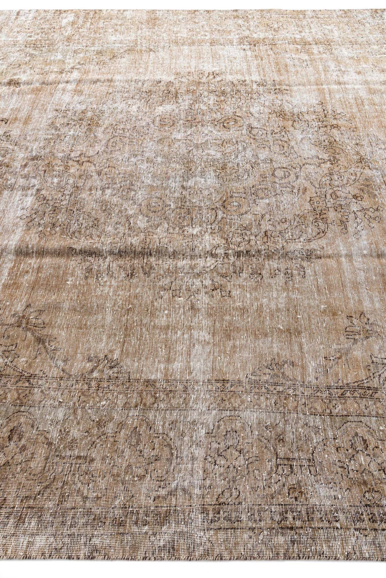 9' 7 x 12' 2 Hand Knotted Ultra Vintage Persian Wool Rug