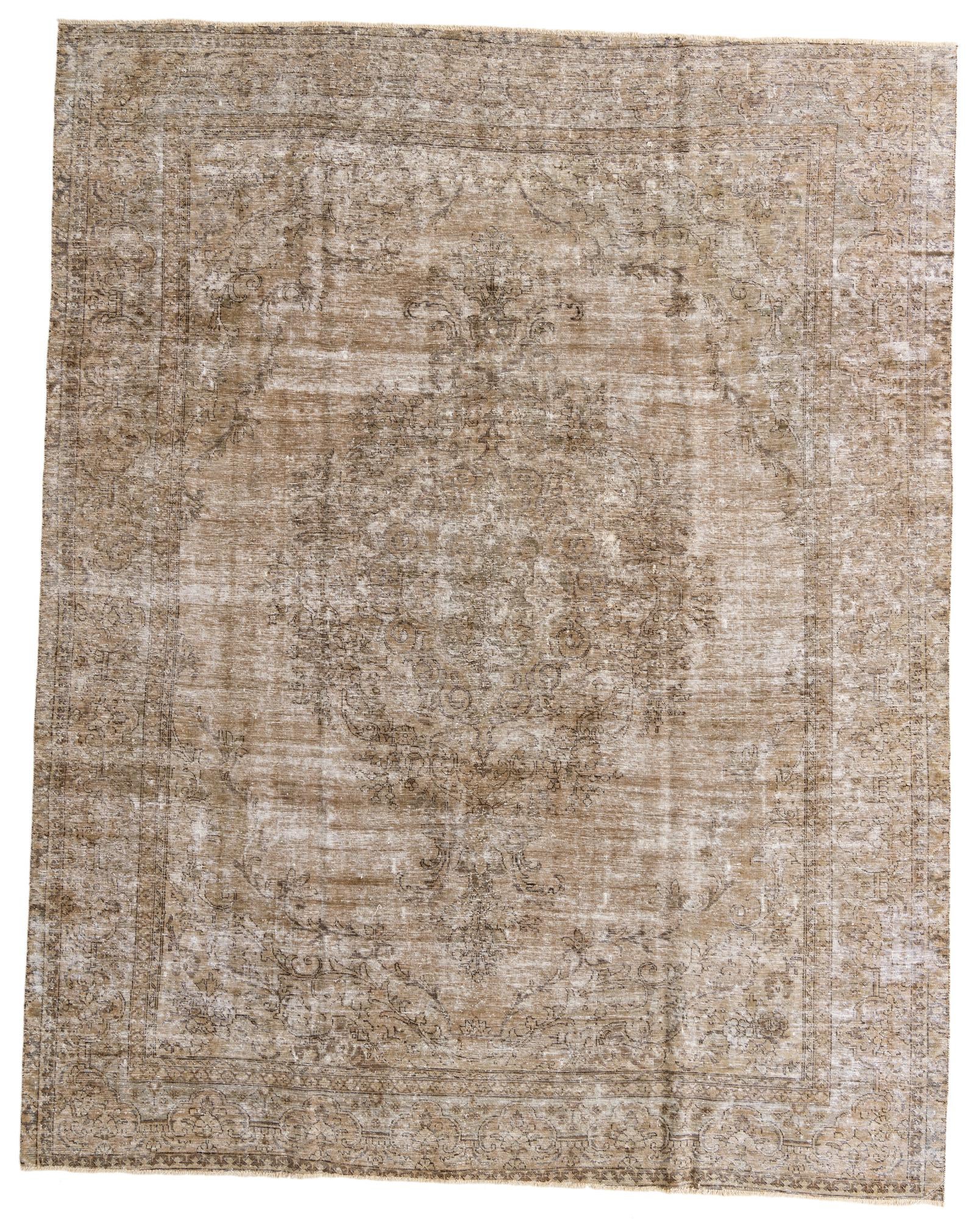 9' 7 x 12' 2 Hand Knotted Ultra Vintage Persian Wool Rug