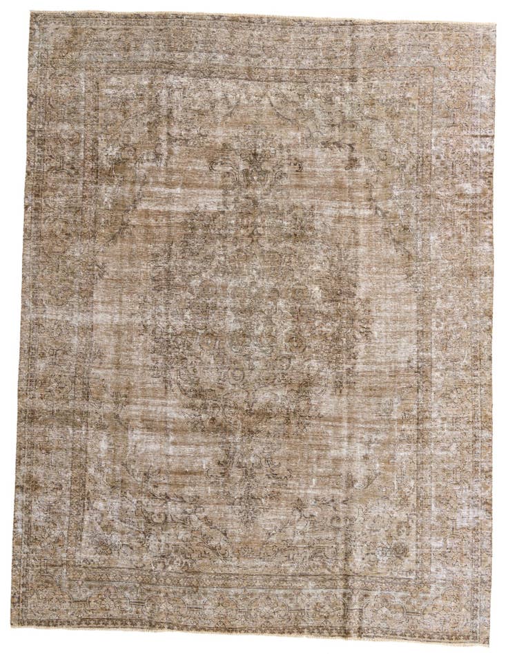 Detail image of 9' 7 x 12' 2 Hand Knotted Ultra Vintage Persian Wool Rug