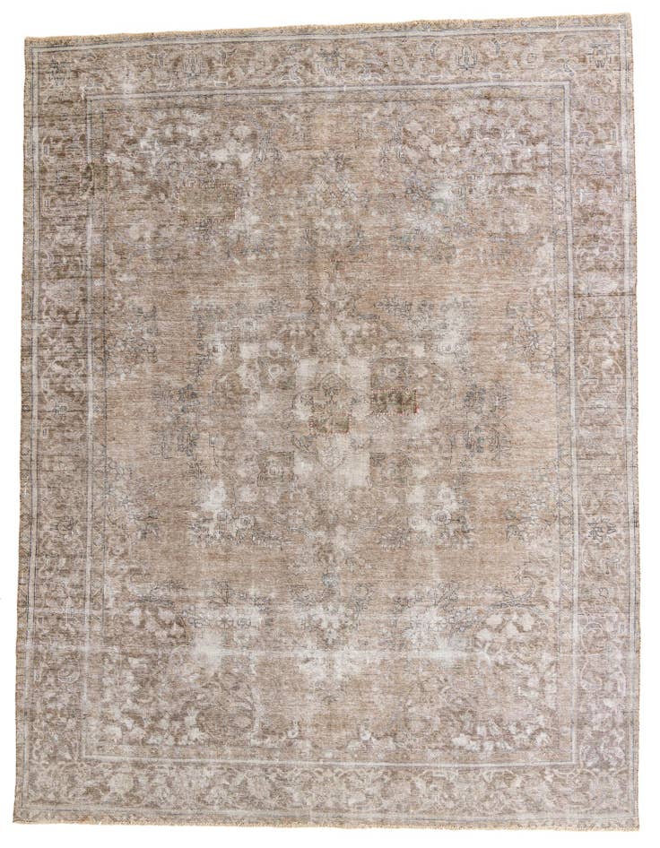 Detail image of 9' 4 x 12' 8 Hand Knotted Ultra Vintage Persian Wool Rug