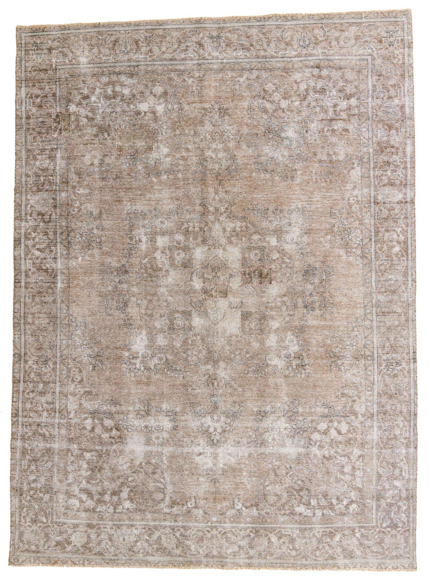 9' 4 x 12' 8 Hand Knotted Ultra Vintage Persian Wool Rug