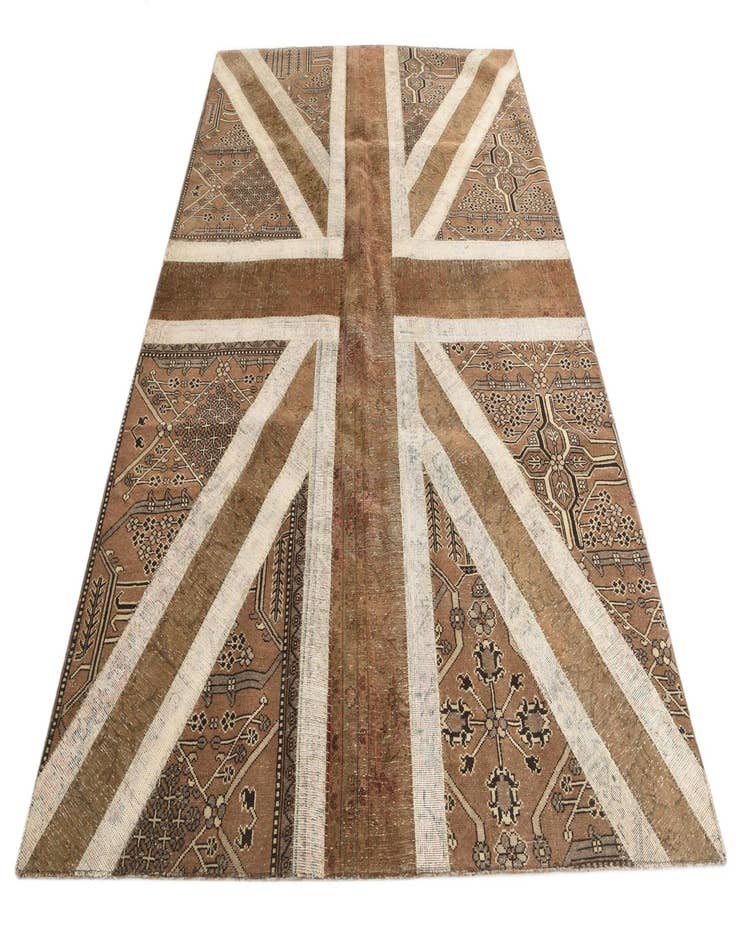 Detail image of 6' 7 x 9' 9  Hand Knotted Ultra Vintage Persian Wool Rug