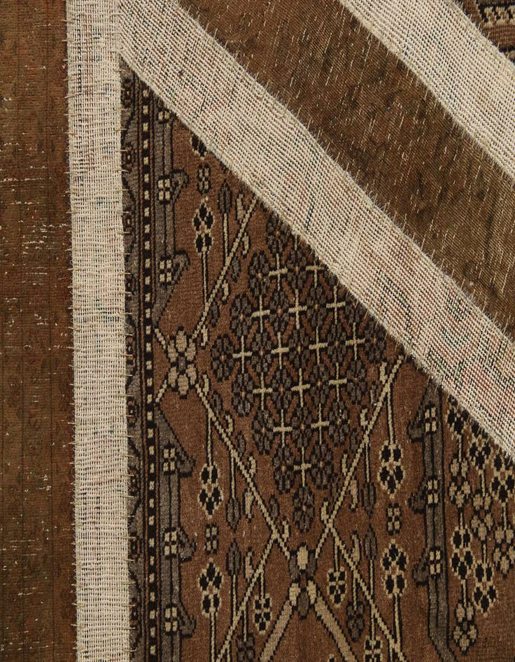 Detail image of 6' 7 x 9' 9  Hand Knotted Ultra Vintage Persian Wool Rug