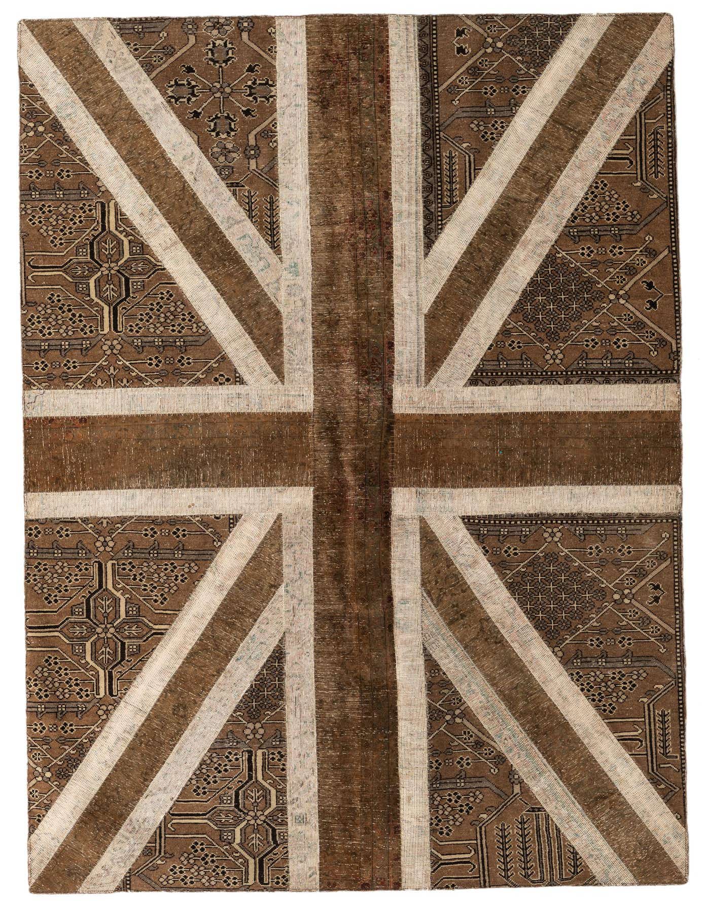 Primary image 6' 7 x 9' 9  Hand Knotted Ultra Vintage Persian Wool Rug