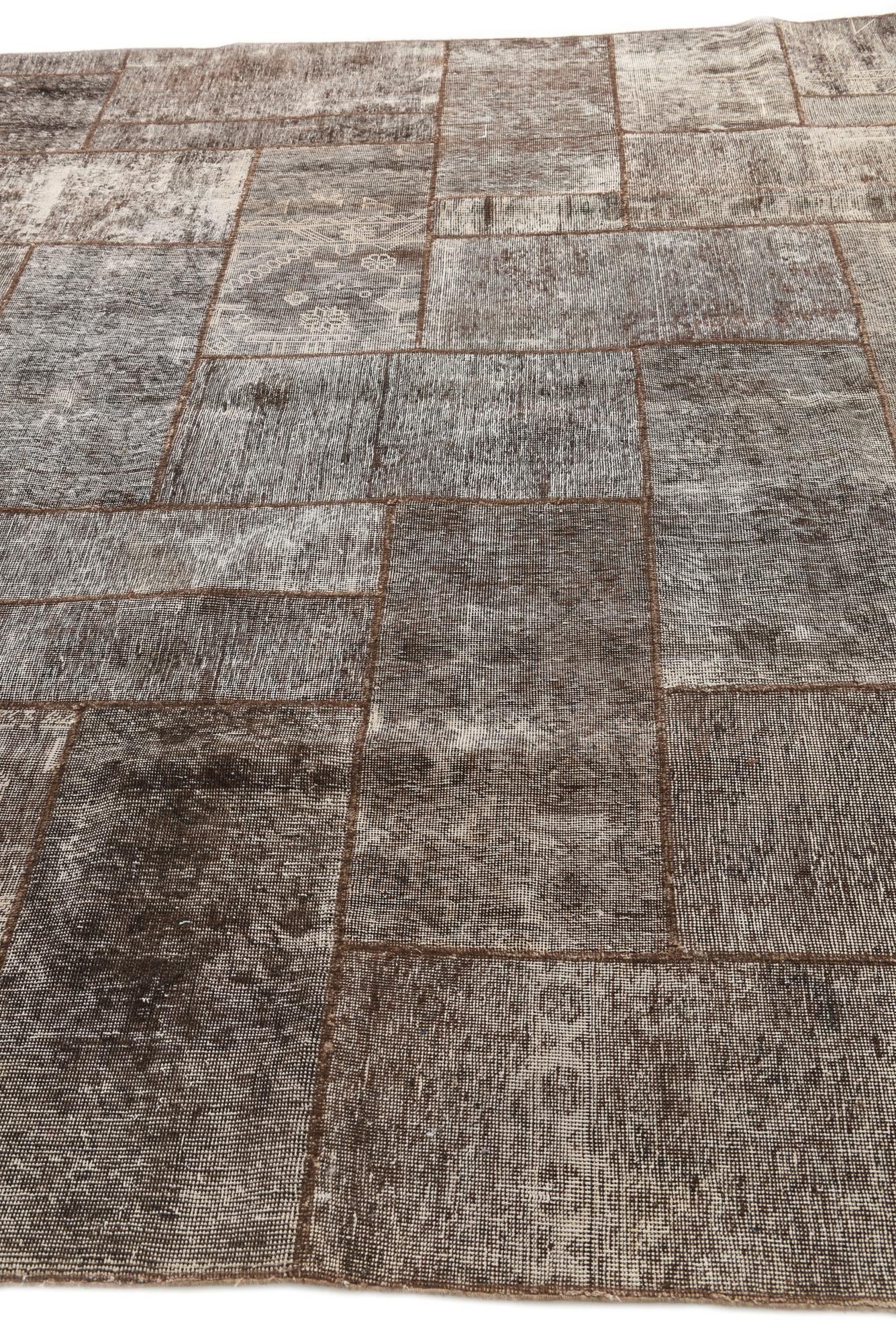 8' 4 x 10' Hand Knotted Ultra Vintage Persian Wool Rug