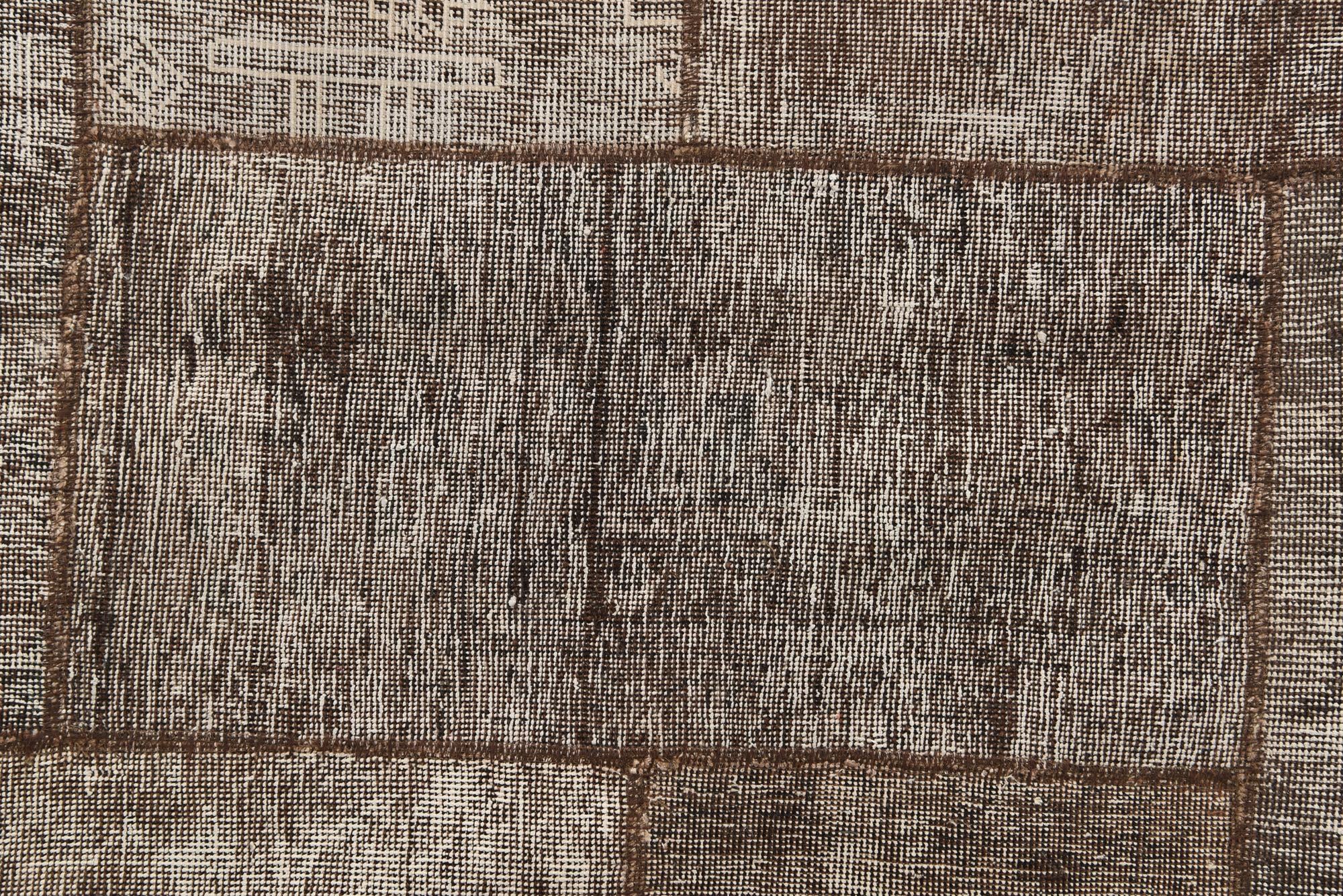 8' 4 x 10' Hand Knotted Ultra Vintage Persian Wool Rug