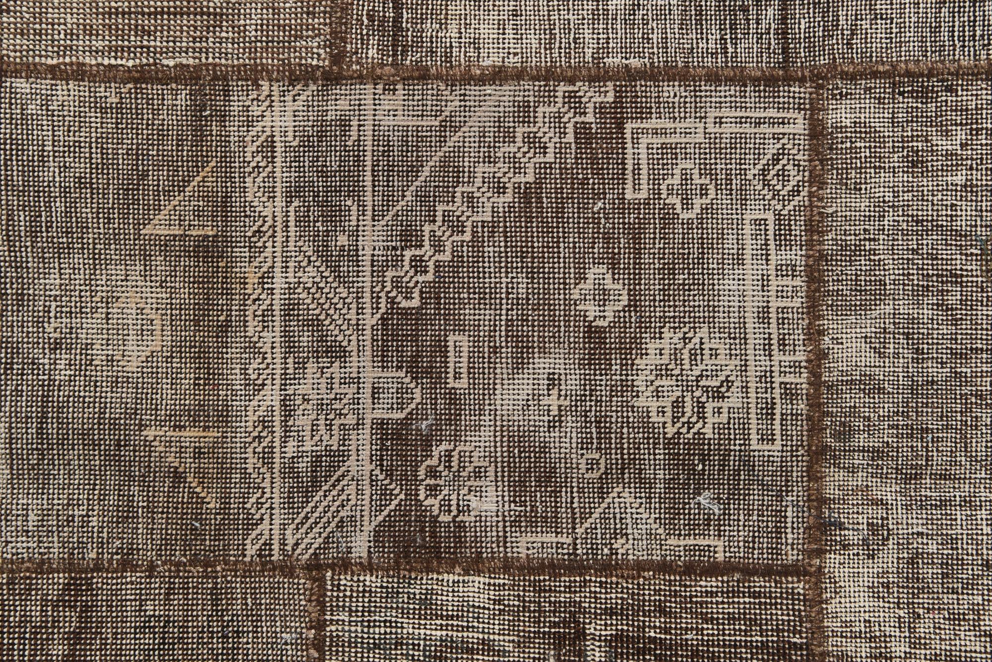 8' 4 x 10' Hand Knotted Ultra Vintage Persian Wool Rug