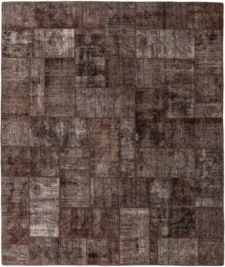 Detail image of 8' 7 x 10' 3 Hand Knotted Ultra Vintage Persian Wool Rug