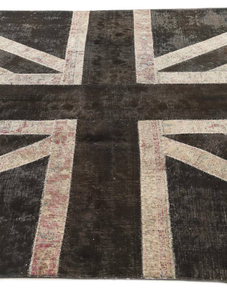 Detail image of 5' 7 x 7' 10  Hand Knotted Ultra Vintage Persian Wool Rug