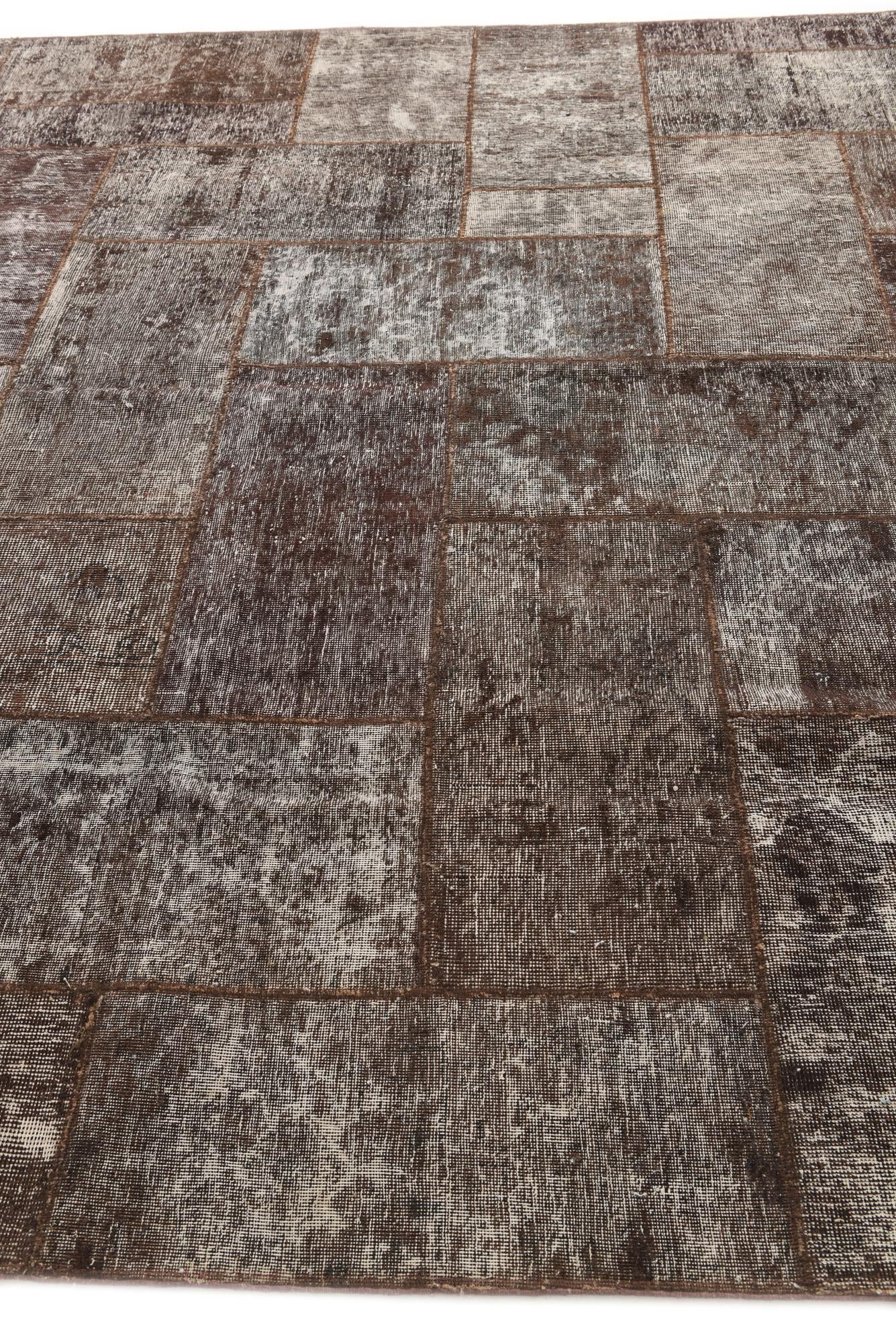 8' 4 x 10' Hand Knotted Ultra Vintage Persian Wool Rug