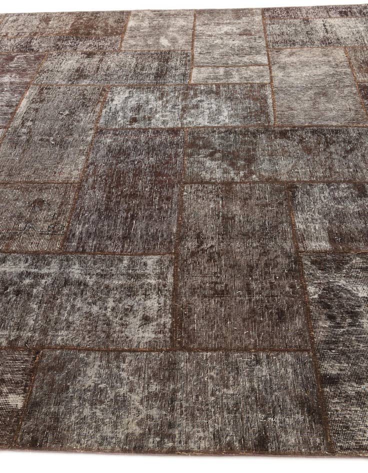 Detail image of 8' 4 x 10'  Hand Knotted Ultra Vintage Persian Wool Rug