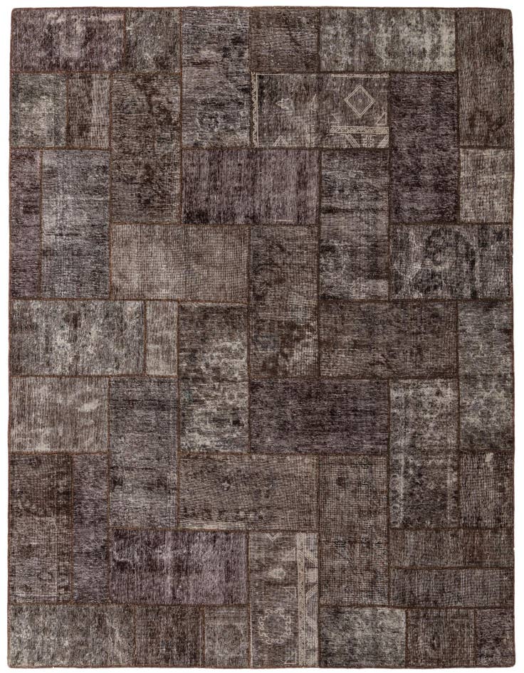 Detail image of 8' 4 x 10' Hand Knotted Ultra Vintage Persian Wool Rug