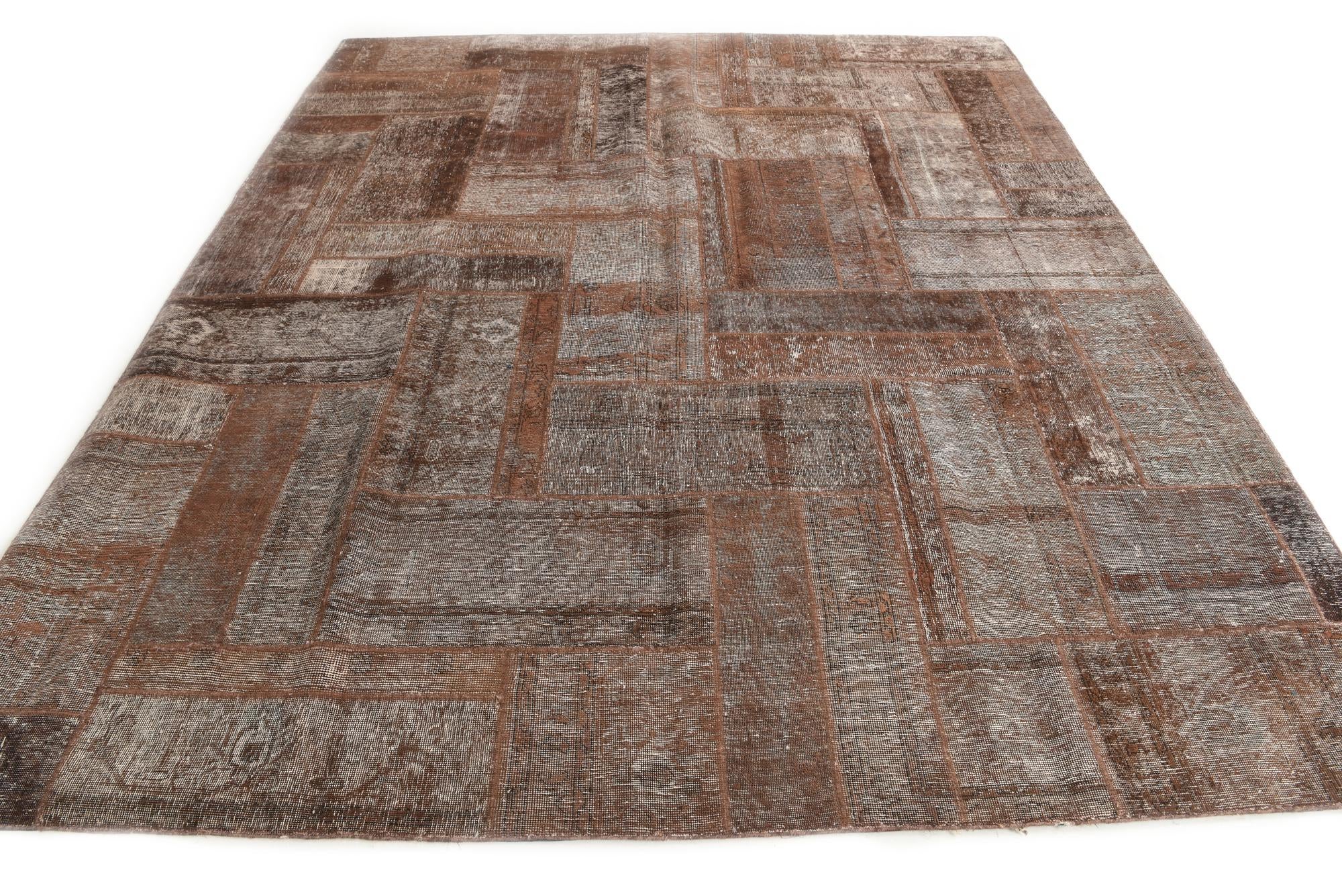 8' 7 x 10' 4 Hand Knotted Ultra Vintage Persian Wool Rug