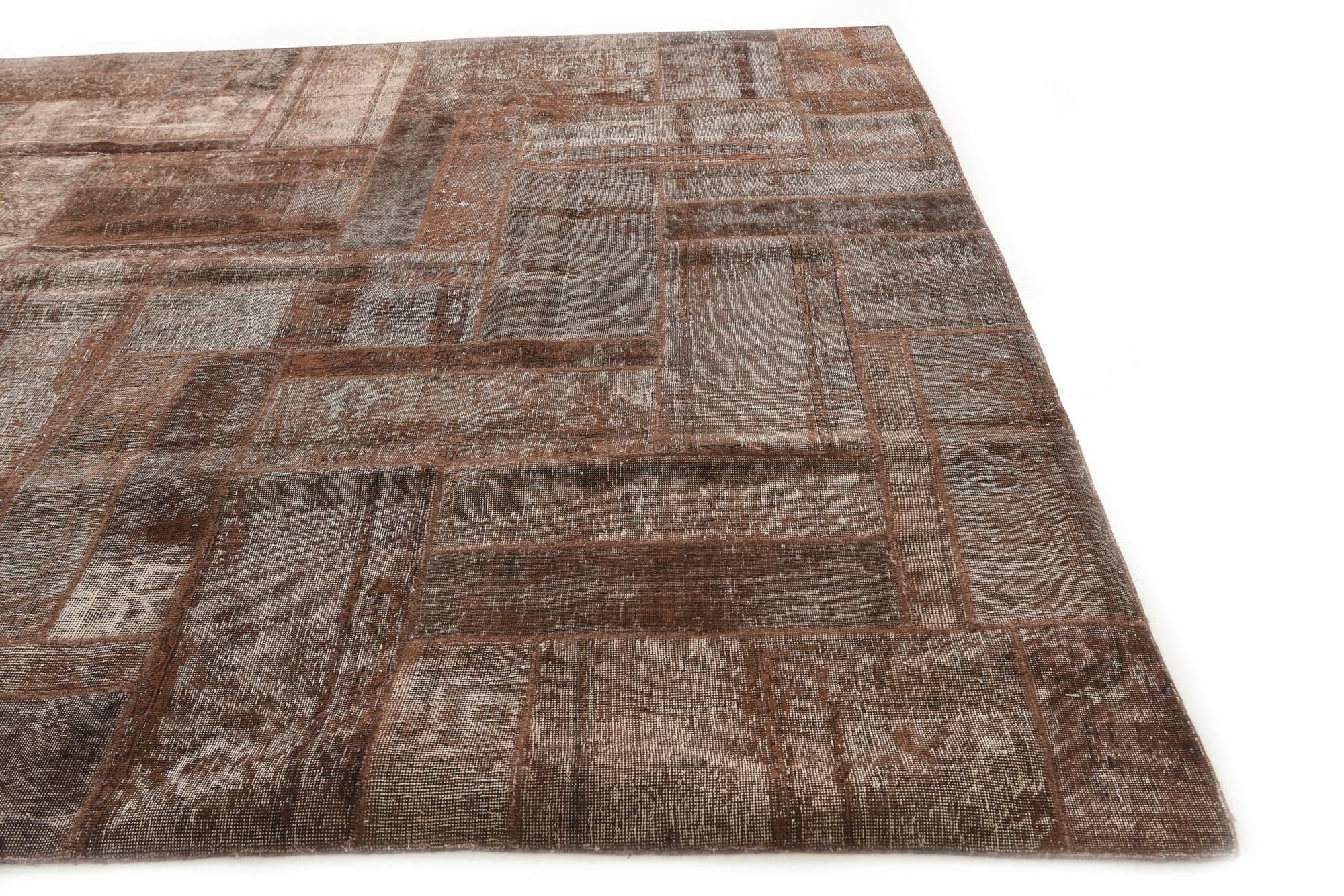 8' 7 x 10' 4 Hand Knotted Ultra Vintage Persian Wool Rug