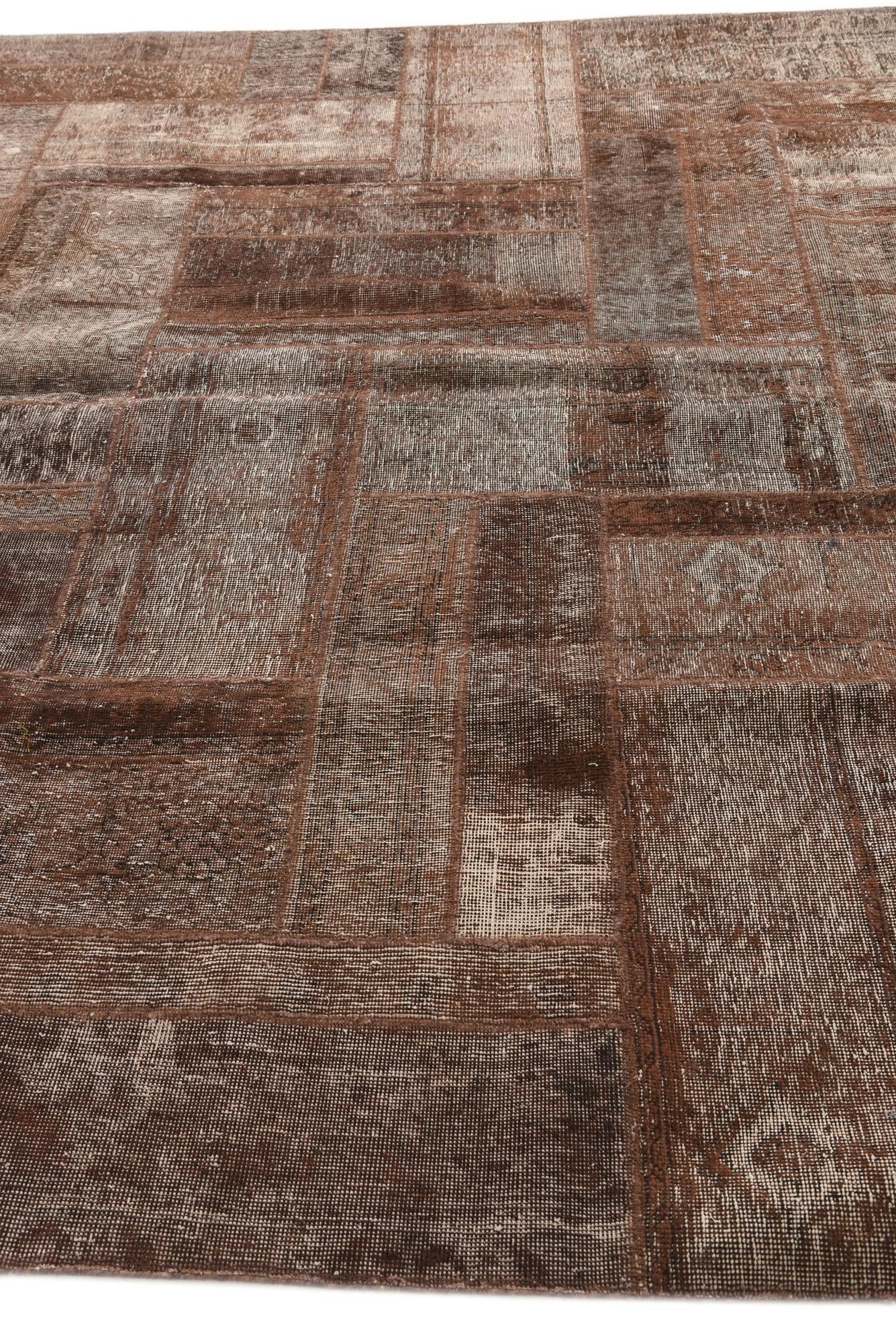 8' 7 x 10' 4 Hand Knotted Ultra Vintage Persian Wool Rug