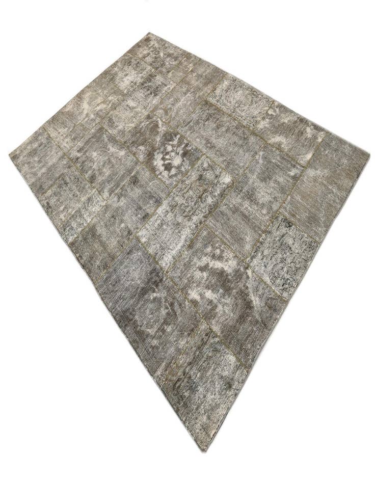 Detail image of 5' 8 x 8' 5  Hand Knotted Ultra Vintage Persian Wool Rug