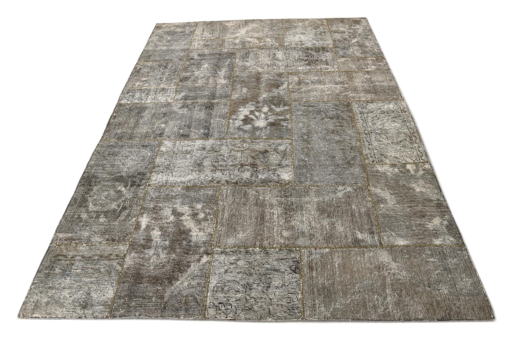 5' 8 x 8' 5 Hand Knotted Ultra Vintage Persian Wool Rug