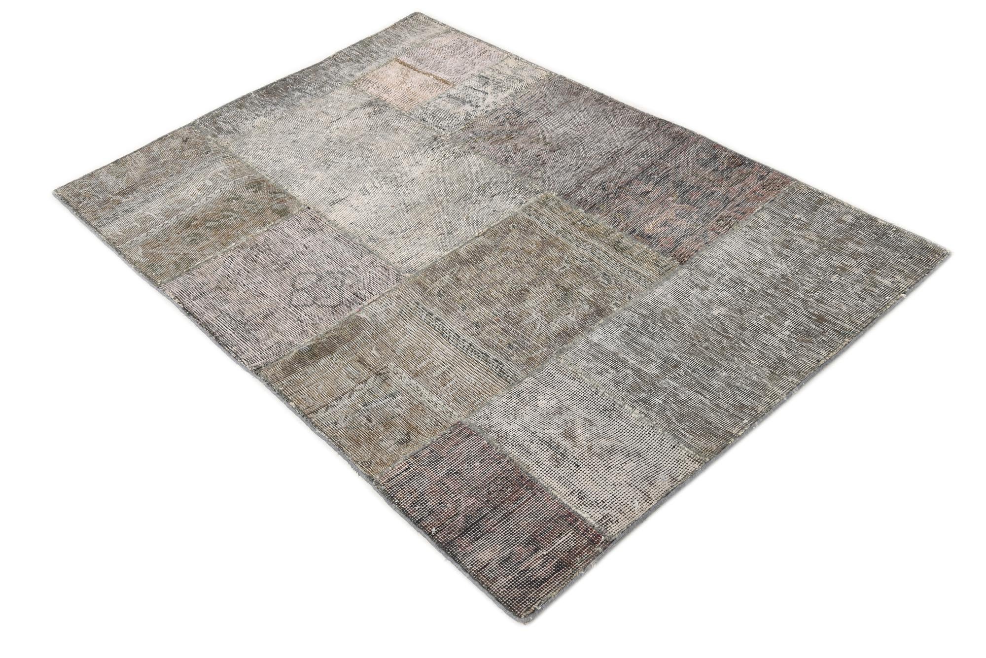 3' 5 x 5' Hand Knotted Ultra Vintage Persian Wool Rug