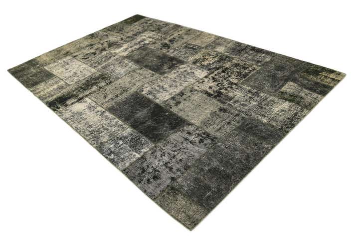 6' 10 x 10' 8 Hand Knotted Ultra Vintage Persian Wool Rug