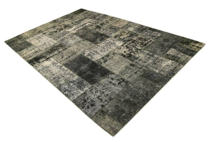 Detail image of 6' 10 x 10' 8 Hand Knotted Ultra Vintage Persian Wool Rug