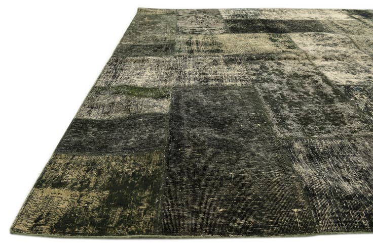 Detail image of 6' 10 x 10' 8 Hand Knotted Ultra Vintage Persian Wool Rug