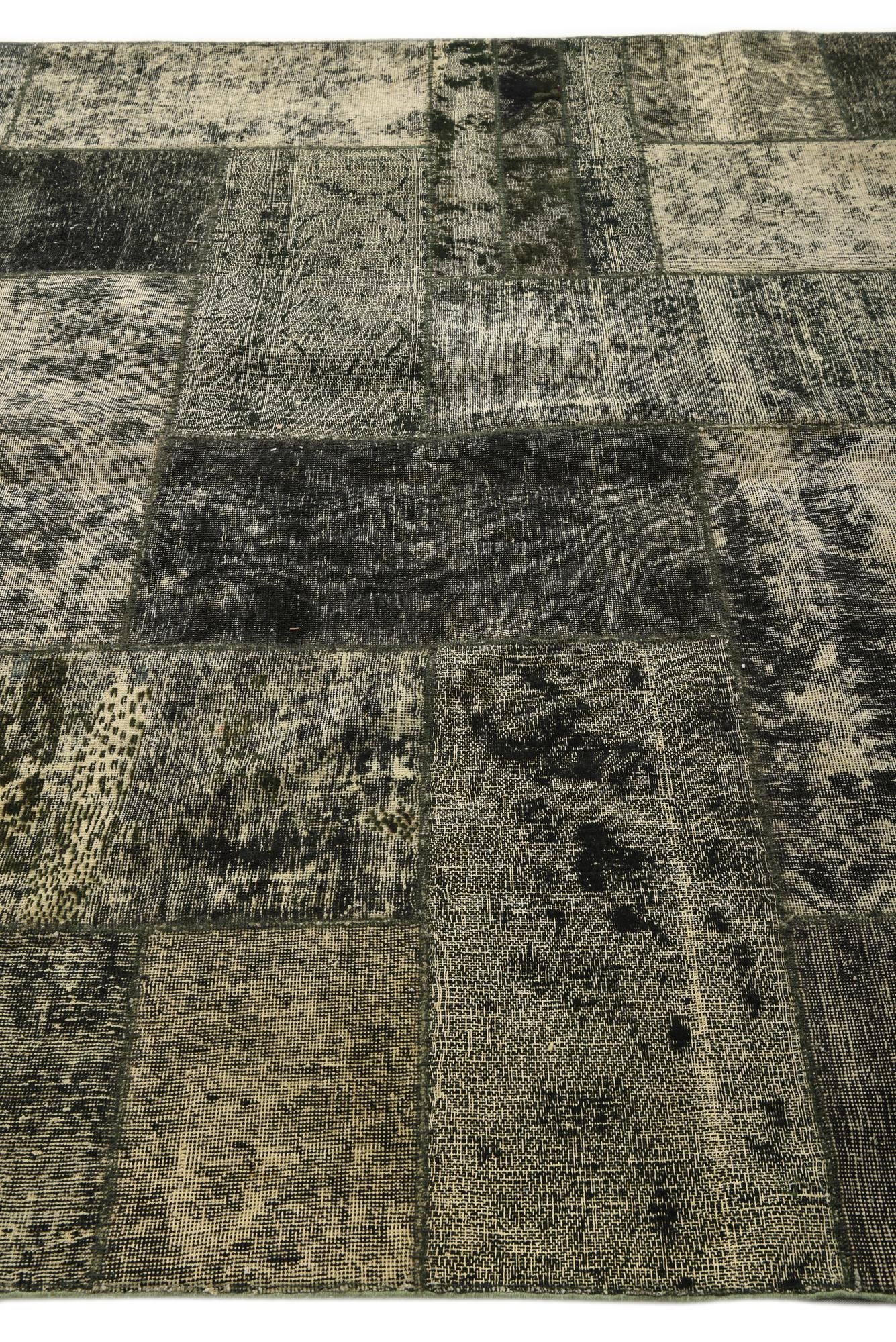 6' 10 x 10' 8 Hand Knotted Ultra Vintage Persian Wool Rug