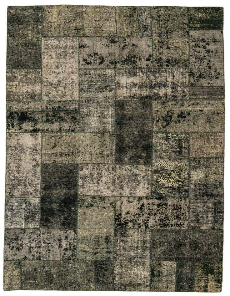 Detail image of 6' 10 x 10' 8 Hand Knotted Ultra Vintage Persian Wool Rug