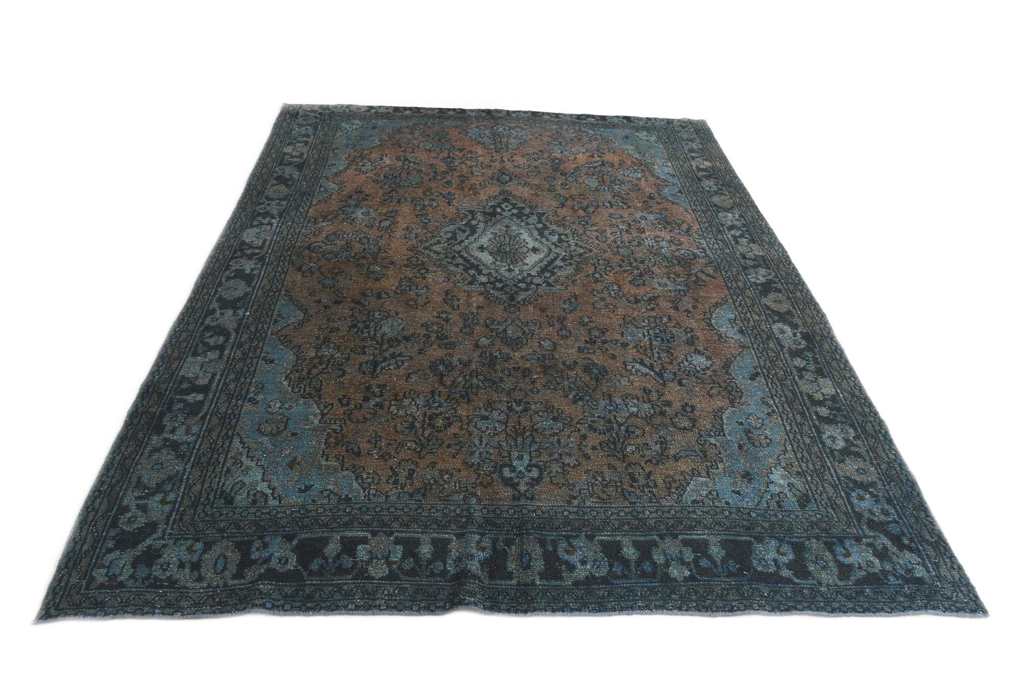 6' 10 x 9' 5 Hand Knotted Ultra Vintage Persian Wool Rug