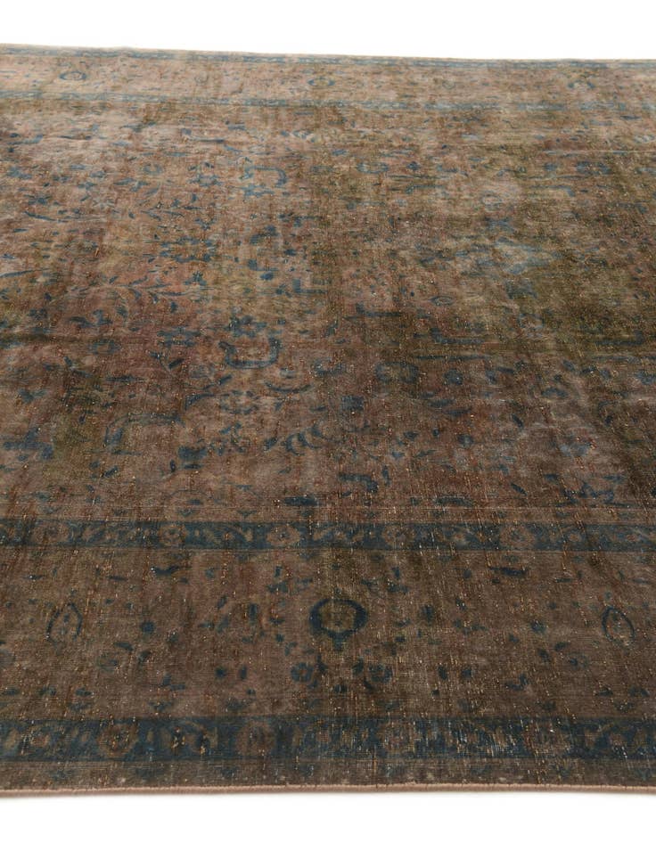 Detail image of 9' x 13'  Hand Knotted Ultra Vintage Persian Wool Rug