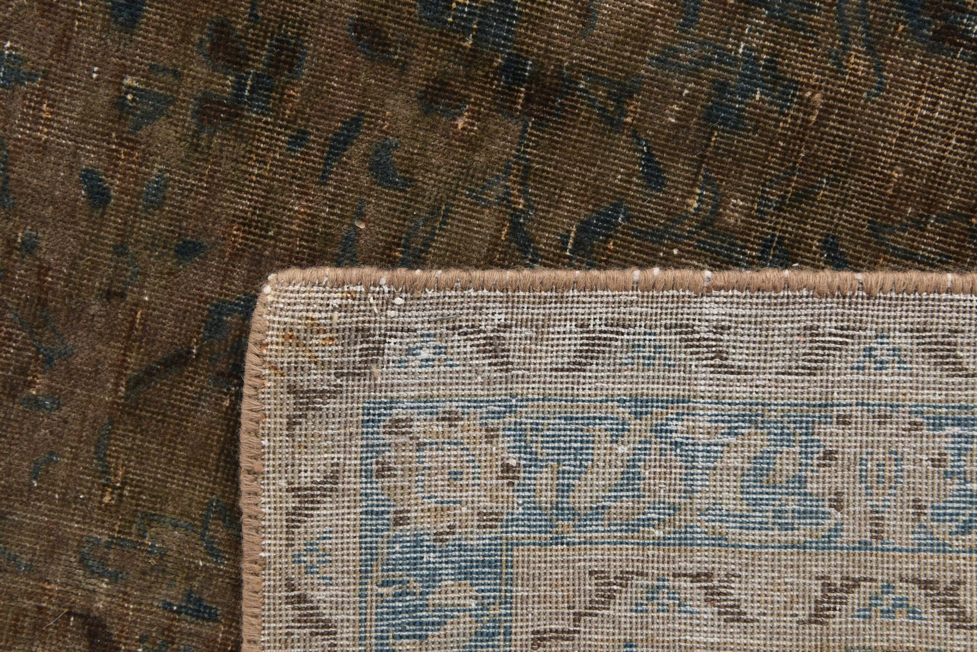 9' x 13' Hand Knotted Ultra Vintage Persian Wool Rug