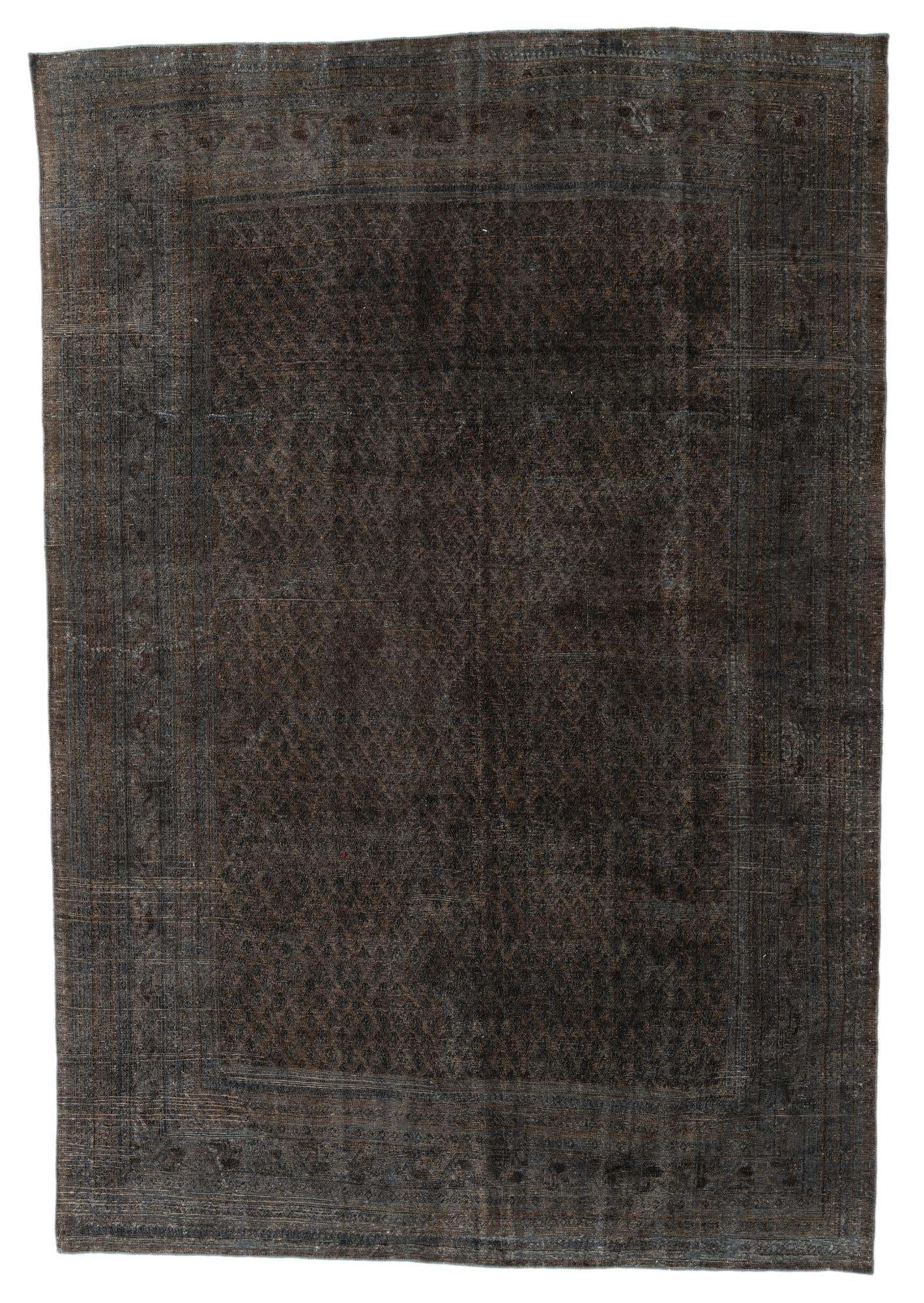 7' x 10' 3 Hand Knotted Ultra Vintage Persian Wool Rug