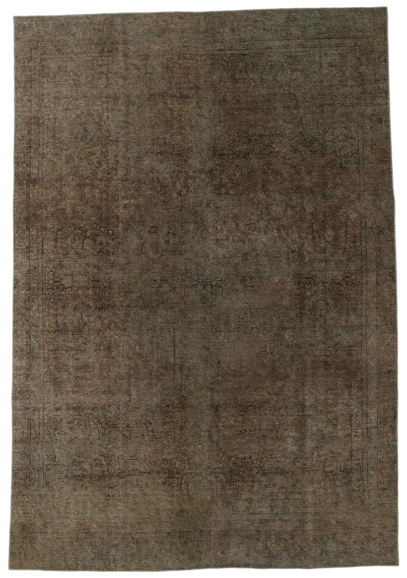 8' 1 x 11' 9 Hand Knotted Ultra Vintage Persian Wool Rug