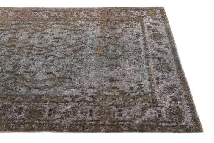 5' 7 x 9' Hand Knotted Ultra Vintage Persian Wool Rug