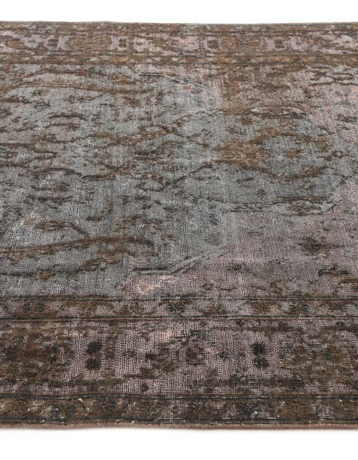 Detail image of 5' 7 x 9'  Hand Knotted Ultra Vintage Persian Wool Rug